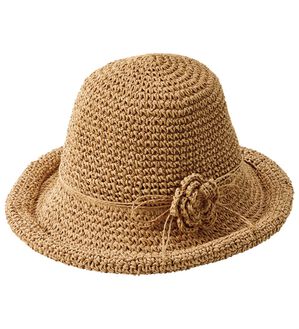 BELLUNA（ベルーナ）の「コサージュ付ペーパー手編みハット（帽子）」｜詳細画像