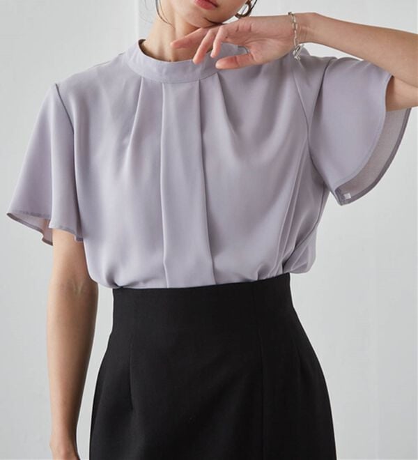RANAN（ラナン）の「【新色追加】機能付タックデザインブラウス（ブラウス）」｜詳細画像