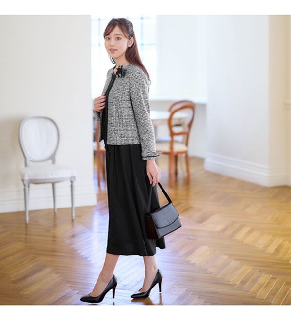 3点セット】入学式卒業式に！ママに嬉しい洗えるワンピセレモニー  