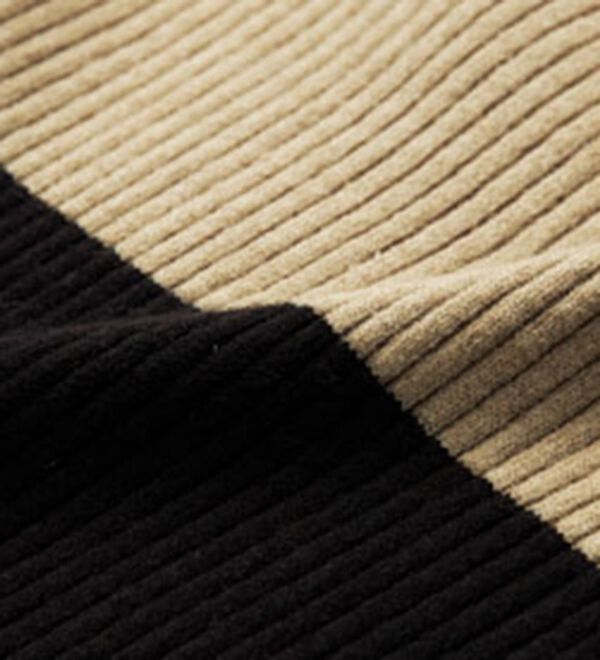 RANAN（ラナン）の「＜ムースタッチ＞洗える！バイカラータートルリブニット（ニット・セーター）」｜詳細画像