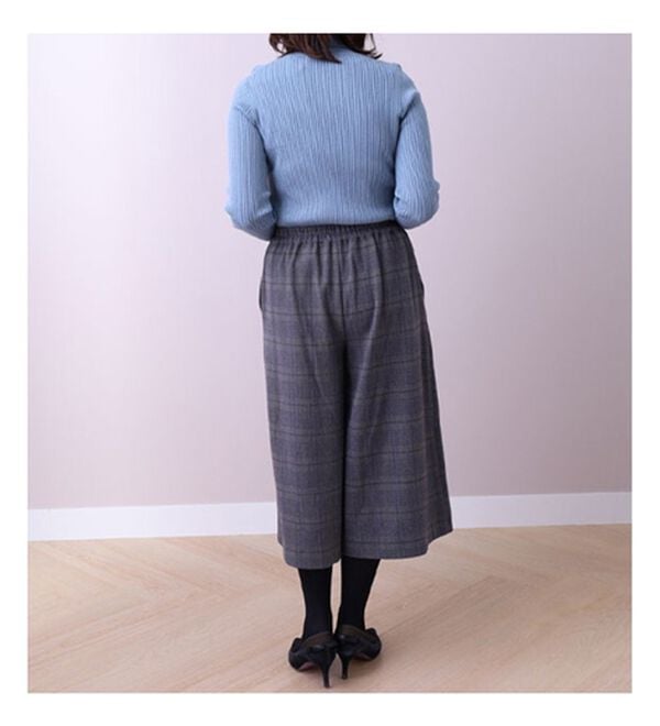 BELLUNA（ベルーナ）の「ウール調素材キュロットパンツ（その他パンツ）」｜詳細画像