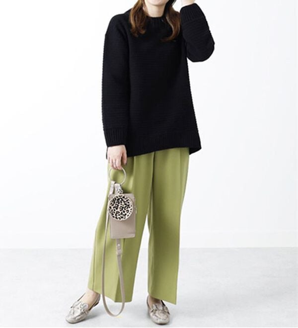 BELLUNA（ベルーナ）の「ガーター編モールニットプルオーバー（ニット・セーター）」｜詳細画像