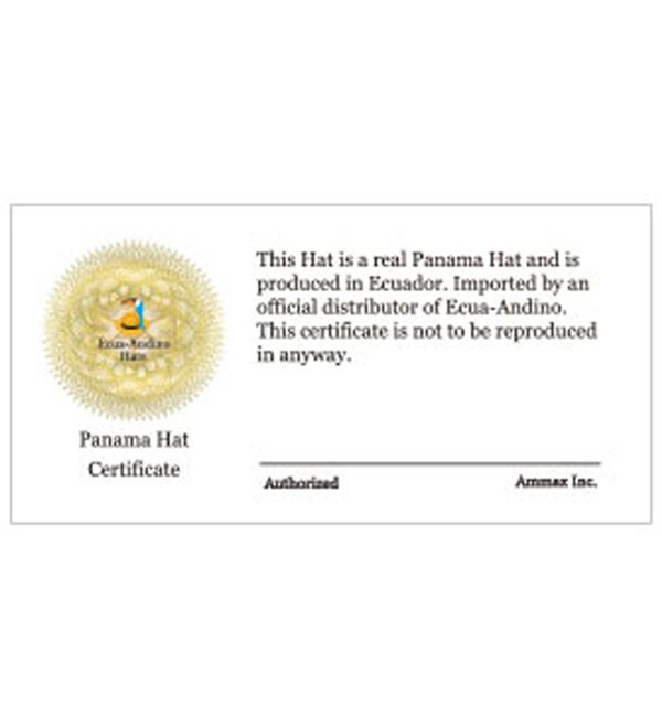 「ハンドメイド！パナマハット（メンズ帽子）」｜詳細画像