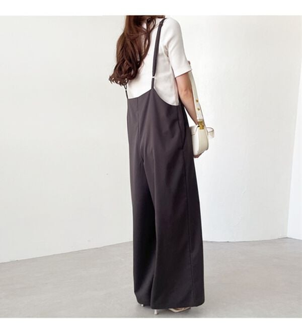 GeeRA（ジーラ）の「サロペットワイドパンツ（オールインワン）」｜詳細画像