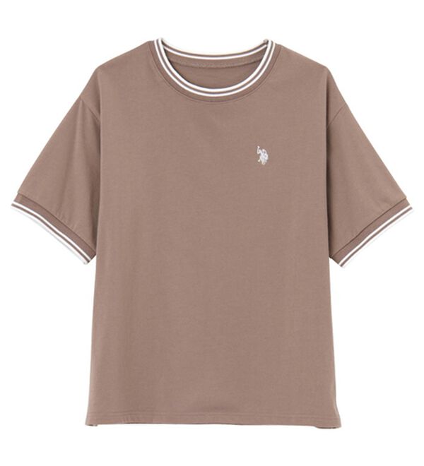 GeeRA（ジーラ）の「【ＵＳ．ＰＯＬＯ．ＡＳＳＮ】ライン配色Ｔシャツ（Tシャツ）」｜詳細画像