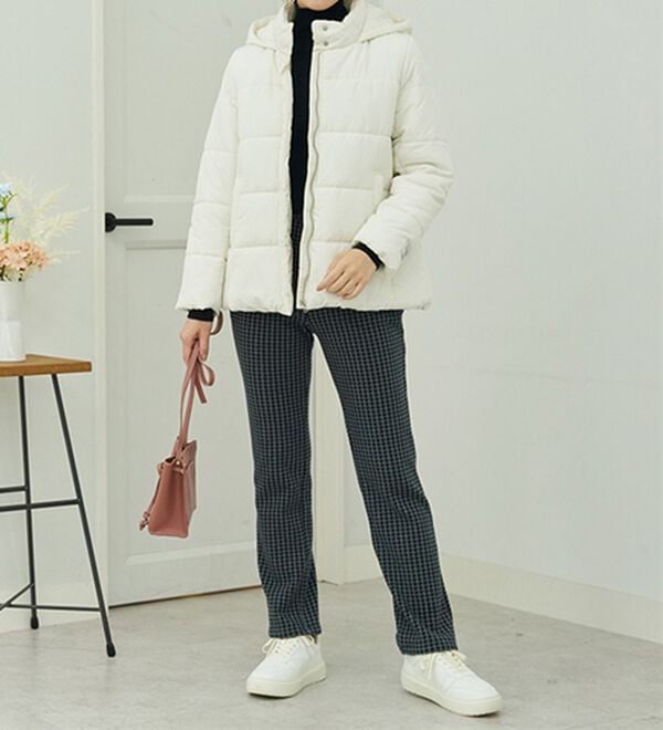 BELLUNA（ベルーナ）の「まるではく毛布！静電防止付裏ファーイージーパンツ（フルレングスパンツ）」｜詳細画像