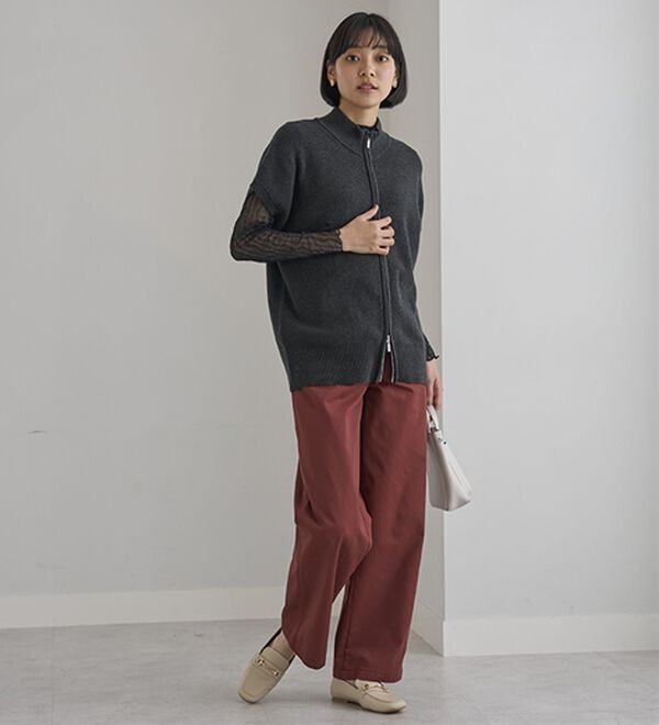 BELLUNA（ベルーナ）の「大人のきれいめベイカーチノパンツ（フルレングスパンツ）」｜詳細画像