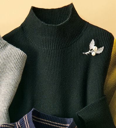 ルフラン（ルフラン）の「重ね着にぴったり！ミセスの為のリブニット（ニット・セーター）」