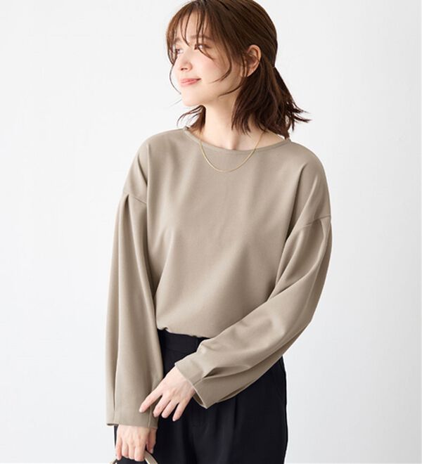 Viola e Viola（ヴィオラ エ ヴィオラ）の「【４つの機能付】楽キレイ袖タックブラウス（ブラウス）」｜詳細画像