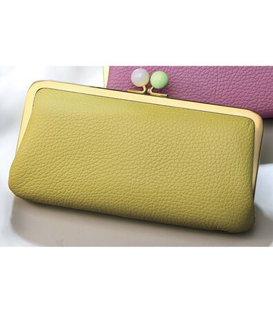 ルフラン（ルフラン）の「配色がま口　牛革長財布（財布・パスケース）」