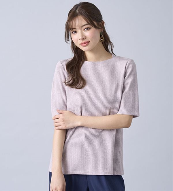 BELLUNA（ベルーナ）の「テンセル（ＴＭ）繊維混ストレッチプルオーバー（カットソー）」｜詳細画像