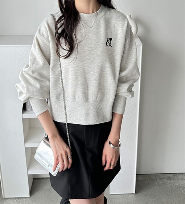 GeeRA（ジーラ）の「アンドハートショートスウェット（カットソー）」｜詳細画像