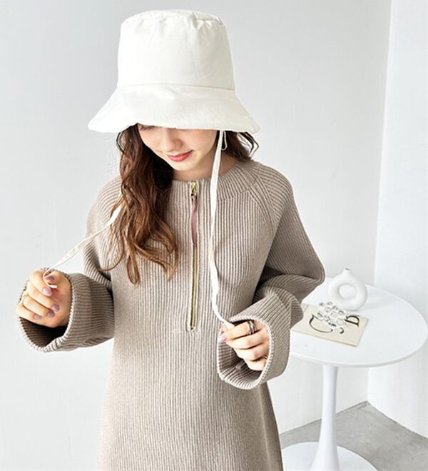 GeeRA（ジーラ）の「ダウン調バケットハット（帽子）」｜詳細画像