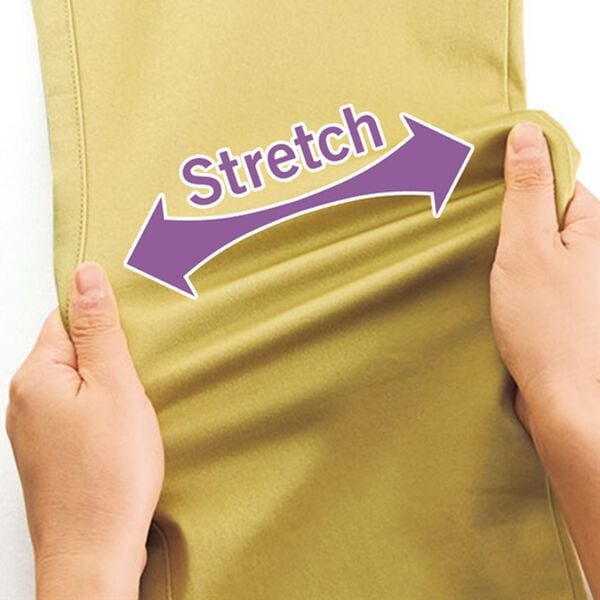 BELLUNA（ベルーナ）の「ヒンヤリ速乾！綿サテンストレッチカラーパンツ（フルレングスパンツ）」｜詳細画像