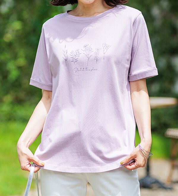 BELLUNA（ベルーナ）の「ヒンヤリ！着映えプリントプルオーバー（カットソー）」｜詳細画像