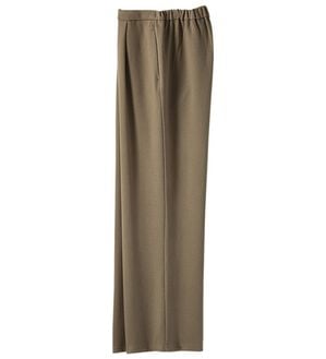 BELLUNA（ベルーナ）の「あったかツイルゆったりパンツ（ワイドパンツ・ガウチョ）」｜モカ