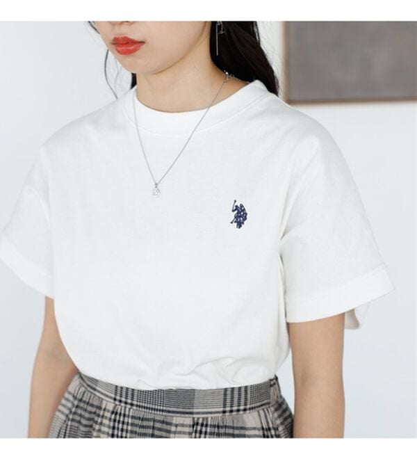 GeeRA（ジーラ）の「【新色追加】【ＵＳ．ＰＯＬＯ．ＡＳＳＮ】綿100％フレンチスリーブＴシャツ（Tシャツ）」｜詳細画像