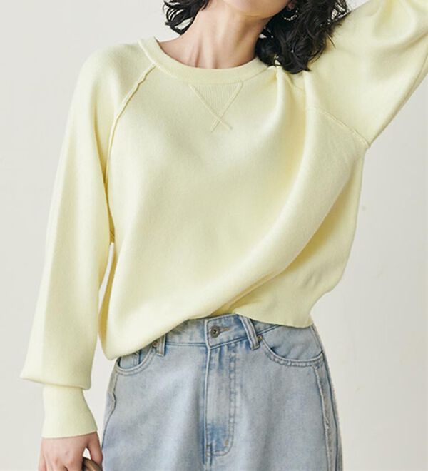 RANAN（ラナン）の「パチパチしにくい！大人のきれいめトレーナーニット（ニット・セーター）」｜詳細画像