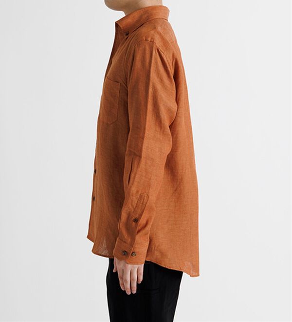 「＜コムルヴァン・オム＞大人のフレンチリネン１００％シャツ（メンズシャツ）」｜詳細画像