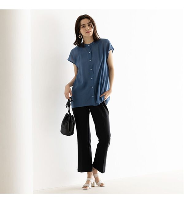 GeeRA（ジーラ）の「楽ちん＆キレイ見え美脚フレアーパンツ（フルレングスパンツ）」｜詳細画像