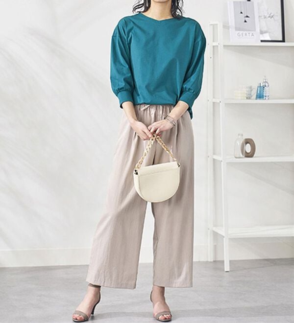 BELLUNA（ベルーナ）の「ひんやり！綿１００％キシリトールプリントチュニック（チュニック）」｜詳細画像