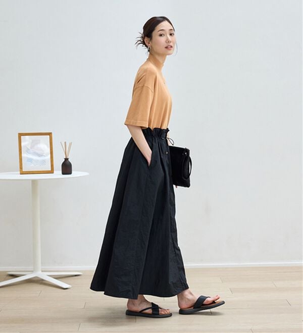 BELLUNA（ベルーナ）の「Ｔシャツが苦手な方に！ひんやり綿混ニットＴ【選べるデザイン】（ニット・セーター）」｜詳細画像