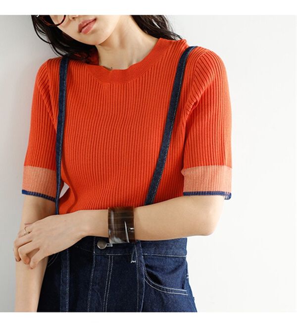 ドラマ着用商品』 袖口シアーリブニット - ベルーナ【公式】