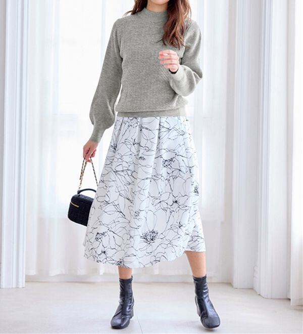 alotta（アロッタ）の「洗える！カシミヤタッチミニケーブルニット（ニット・セーター）」｜詳細画像
