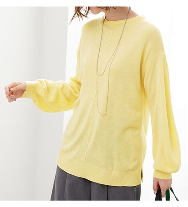 BELLUNA（ベルーナ）の「ふんわりカシミヤタッチニットプルオーバー（ニット・セーター）」｜詳細画像