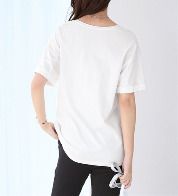 Viola e Viola（ヴィオラ エ ヴィオラ）の「綿１００％ポケット付ゆるＴシャツ（Tシャツ）」｜詳細画像