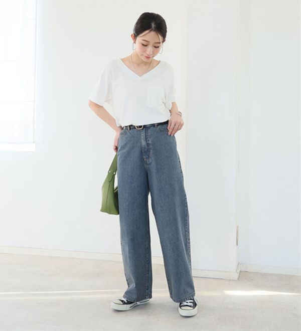 A HAPPY MARILYN（アハッピーマリリン）の「【Ｍ～７Ｌ／選べる丈】夏でも穿きたい！美脚＆美尻が叶う！優勝！着痩せワイドパンツ（ワイドパンツ・ガウチョ）」｜詳細画像