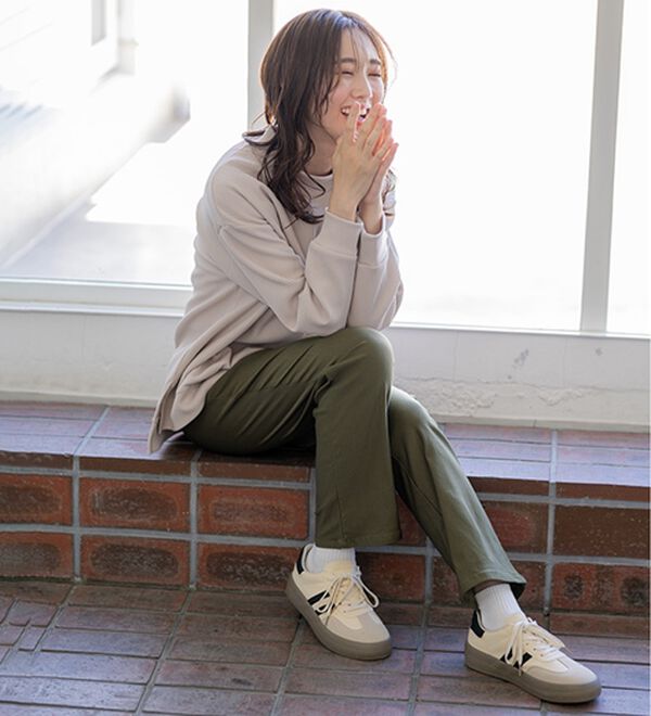 BELLUNA（ベルーナ）の「 【快適Ｌａｂ．】ワッフル素材裏ボアハイネックプルオーバー（カットソー）」｜詳細画像