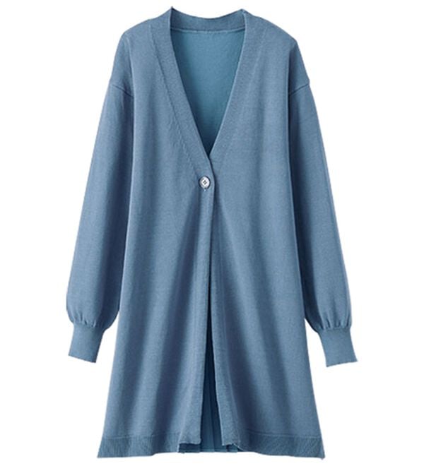 BELLUNA（ベルーナ）の「スタイルアップ！バックプリーツカーディガン（ニットカーディガン）」｜詳細画像