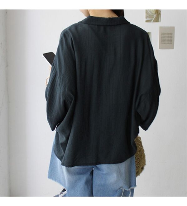 GeeRA（ジーラ）の「ワッシャーポプリンブラウス（ブラウス）」｜詳細画像