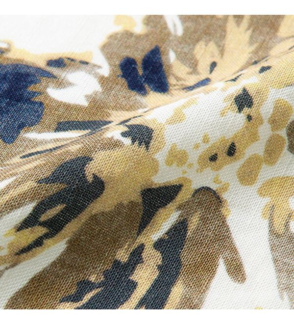 ルフラン（ルフラン）の「軽やか麻混花柄ジャケット（その他ジャケット）」｜詳細画像