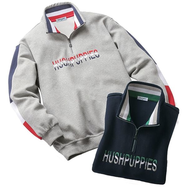 「＜ハッシュパピー・ゴルフ＞ライン使いジップトレーナー（メンズトレーナー）」｜詳細画像