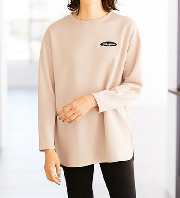 BELLUNA（ベルーナ）の「＜ＥＬＬＥ　Ａｃｔｉｖｅ＞バックリボンロゴチュニック（チュニック）」｜詳細画像