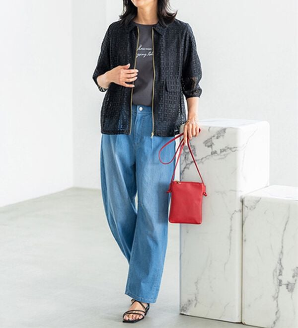 BELLUNA（ベルーナ）の「上品花柄レースジャケット（その他ジャケット）」｜詳細画像