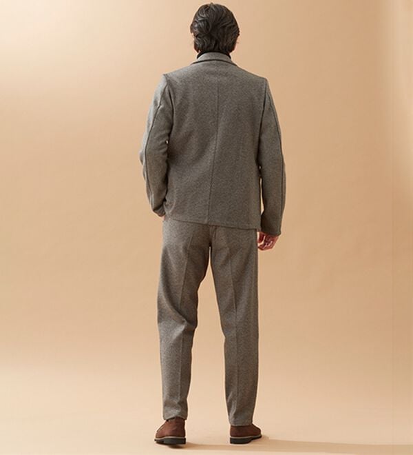 「ツイード調ストレッチジャケット（ビジネススーツ）」｜詳細画像