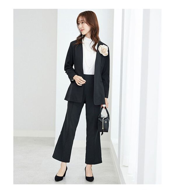 BELLUNA（ベルーナ）の「【４点セット】＜５つのラクが嬉しい！＞洗える！ストレッチ素材４点セットスーツ（その他スーツ）」｜詳細画像