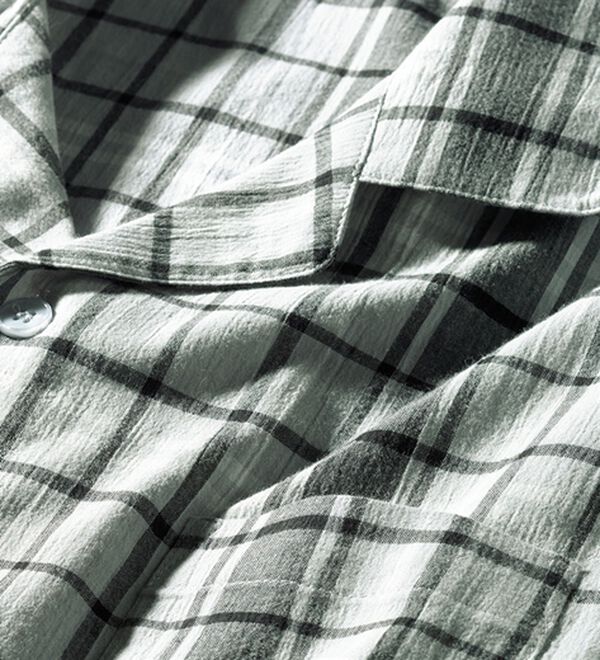 「綿１００％楊柳パジャマ（メンズルームウェア）」｜詳細画像