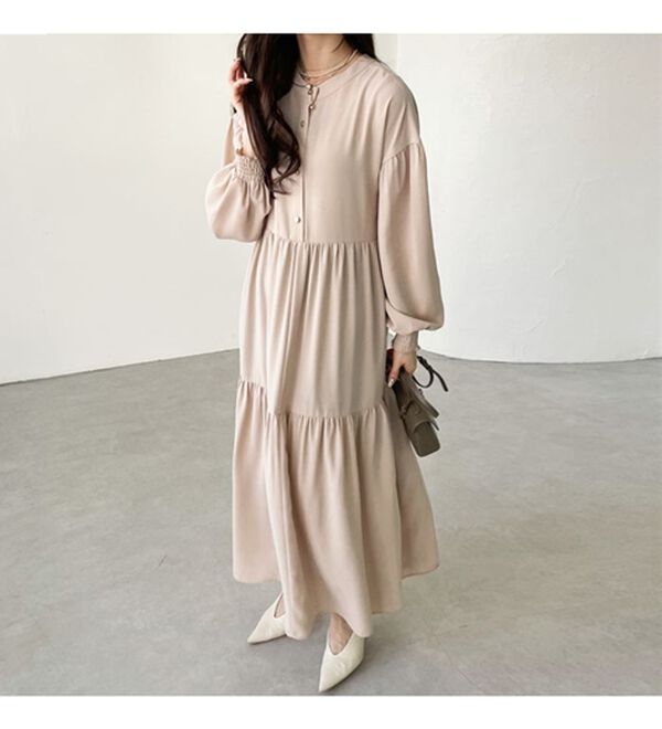 GeeRA（ジーラ）の「前後２ＷＡＹティアードシャツワンピース（シャツワンピース）」｜詳細画像