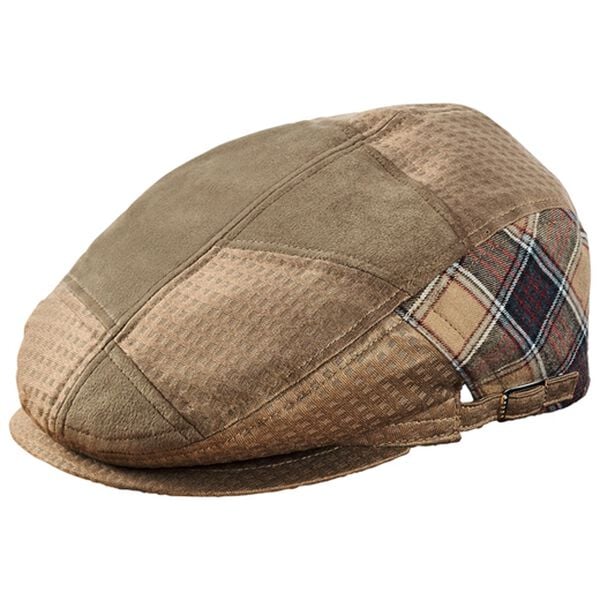 「日本製紳士の越前編みおしゃれ帽子（メンズ帽子）」｜ハンチングベージュ