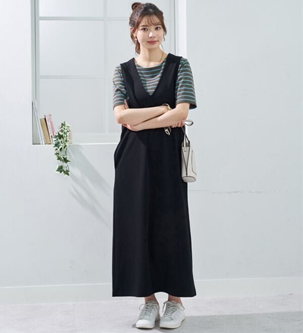 BELLUNA（ベルーナ）の「＜＆ｃｏｃｏｃｈｉ＞ハピネスコットン１００％なめらかボーダープルオーバー（カットソー）」｜詳細画像