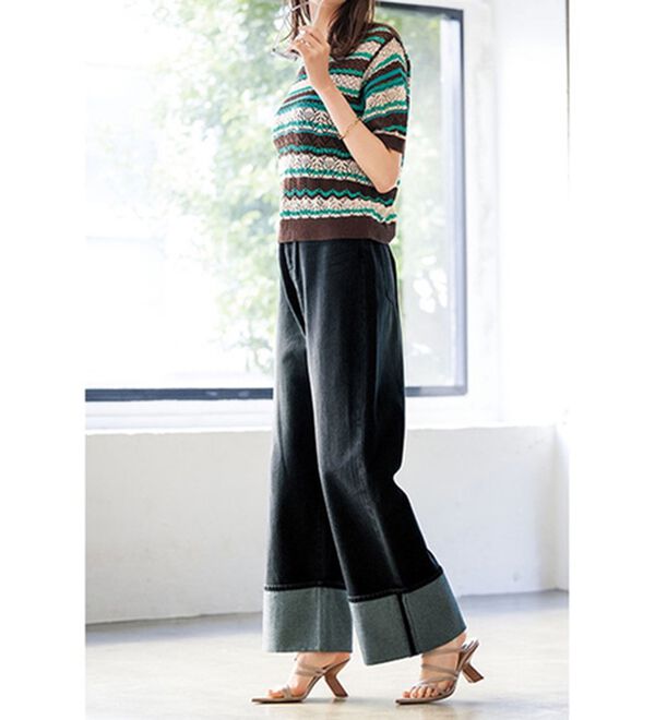 RANAN（ラナン）の「マルチボーダーサマーニット（ニット・セーター）」｜詳細画像