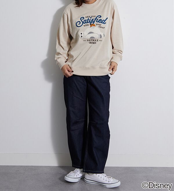 Disney＞【ベイマックス】さがら刺しゅう裏毛トレーナー