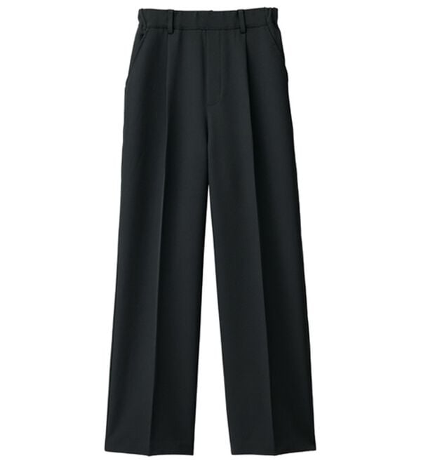 RANAN（ラナン）の「【選べる２丈】機能付！美脚シルエットセンタープレスワイドパンツ（フルレングスパンツ）」｜詳細画像