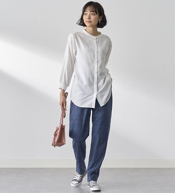 BELLUNA（ベルーナ）の「綿１００％やわらかゆるパンツ（フルレングスパンツ）」｜詳細画像