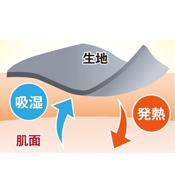 BELLUNA（ベルーナ）の「吸湿発熱ハイネックプルオーバー（カットソー）」｜詳細画像