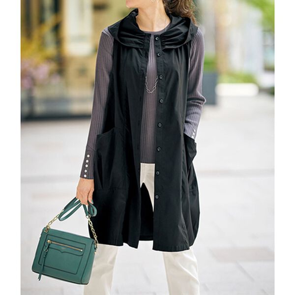 BELLUNA（ベルーナ）の「重ねて細見えデザインロングベスト（ベスト）」｜詳細画像